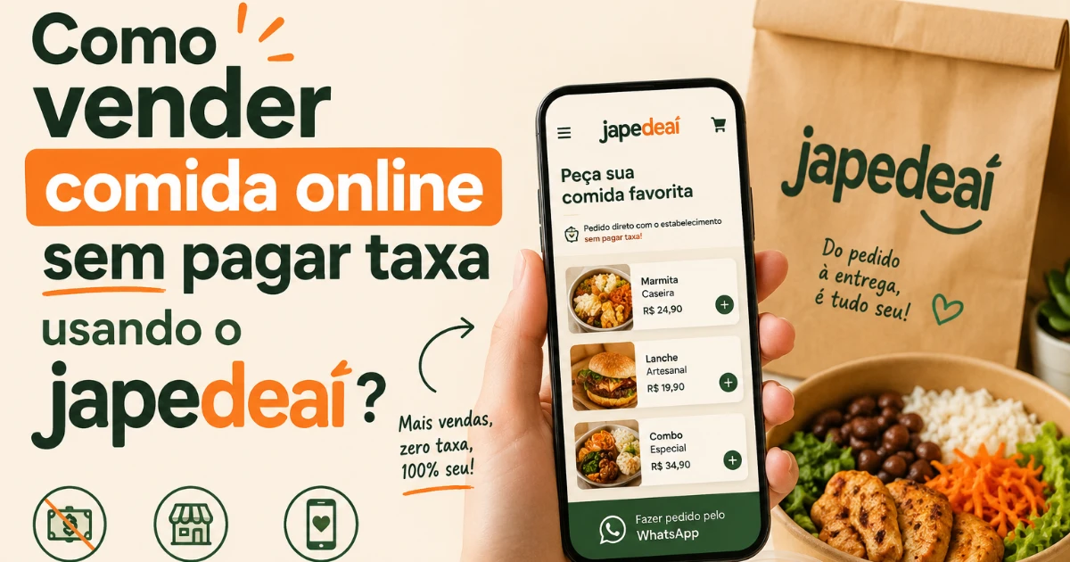 Como vender comida online sem pagar taxa?
