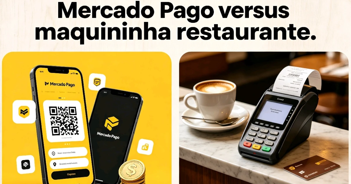 Mercado Pago versus maquininha restaurante